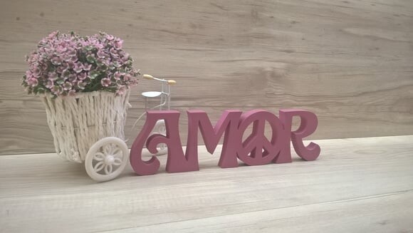 Paz e Amor horizontal - linha Hippie - 8 cm