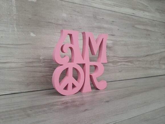 Paz e Amor Linha Hippie - 15 cm
