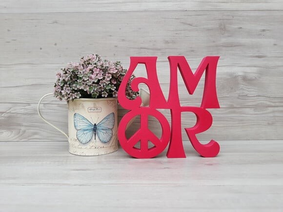 Paz e Amor Linha Hippie - 15 cm