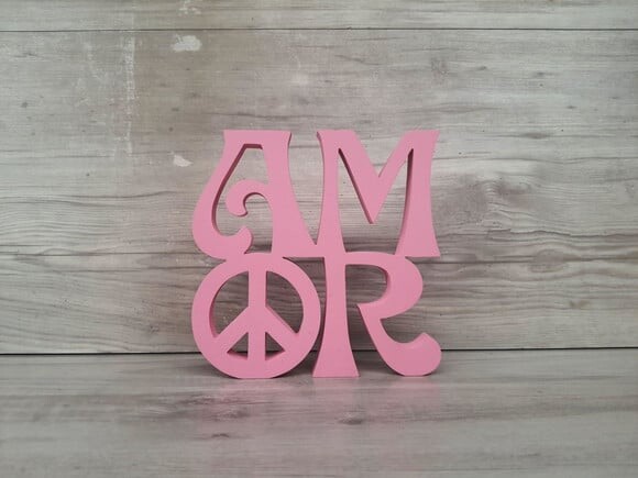 Paz e Amor Linha Hippie - 15 cm
