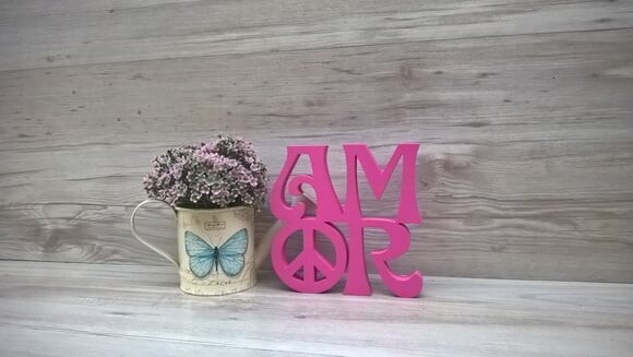 Paz e Amor Linha Hippie - 15 cm