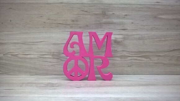 Paz e Amor Linha Hippie - 15 cm