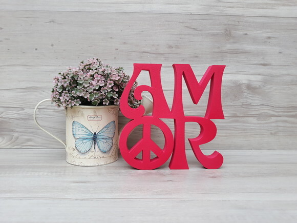 Paz e Amor Linha Hippie - 15 cm
