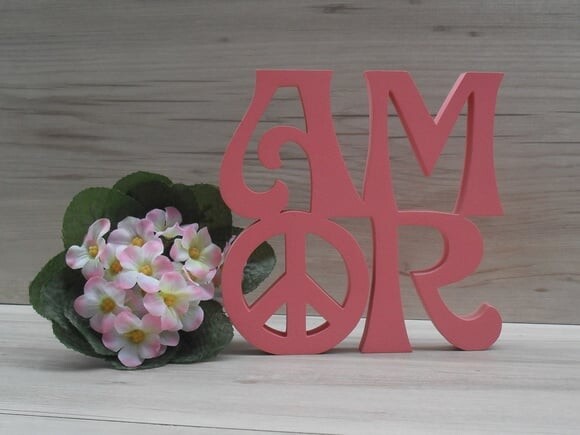 Paz e Amor Linha Hippie - 15 cm