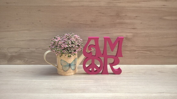 Paz e Amor Linha Hippie - 15 cm