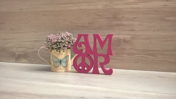 Paz e Amor Linha Hippie - 15 cm