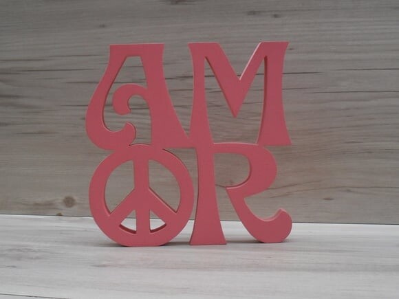 Paz e Amor Linha Hippie - 15 cm