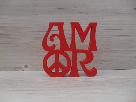Paz e Amor Linha Hippie - 15 cm