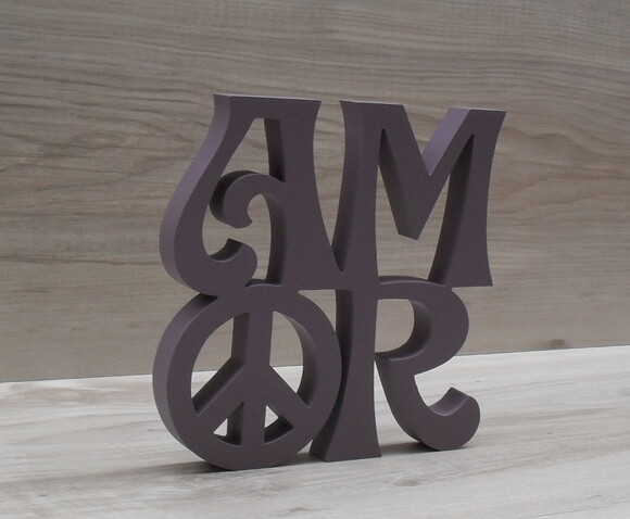 Paz e Amor Linha Hippie - 15 cm