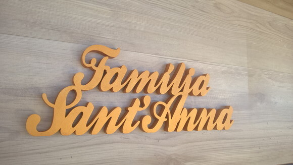Peça de mesa Família com Sobrenome - linha Clássico