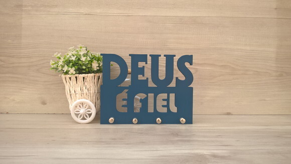Porta Chaves Deus é Fiel