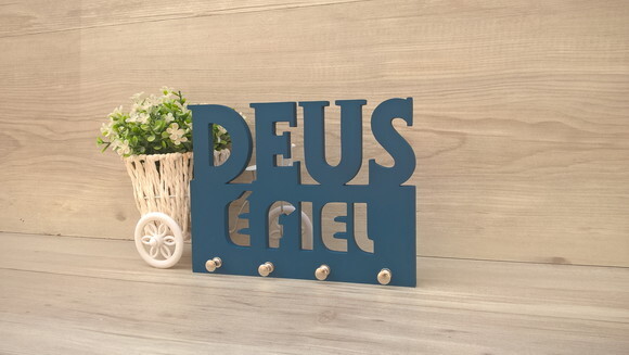 Porta Chaves Deus é Fiel