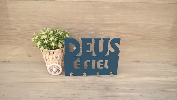 Porta Chaves Deus é Fiel
