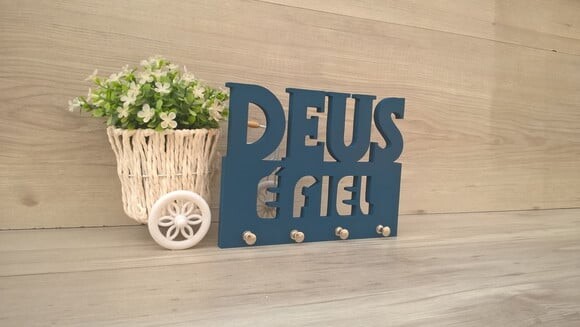 Porta Chaves Deus é Fiel