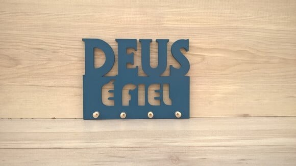 Porta Chaves Deus é Fiel