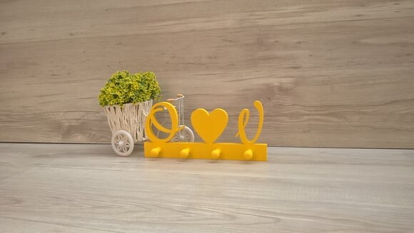 Porta Chaves Iniciais com coração