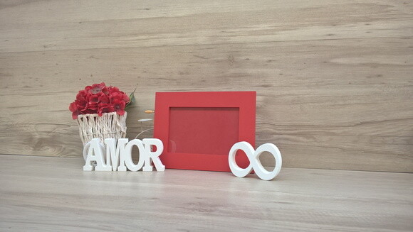 Porta retrato + Palavra + mini infinito