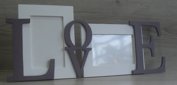 Porta Retrato Duplo LOVE Uva