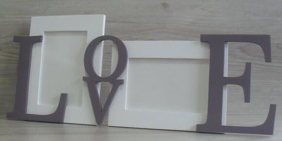 Porta Retrato Duplo LOVE Uva