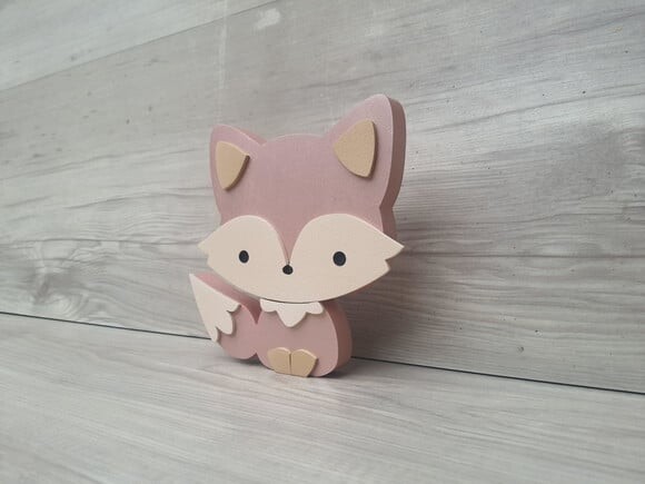 Raposa de Mesa em mdf - Decoração Infantil - 15 cm