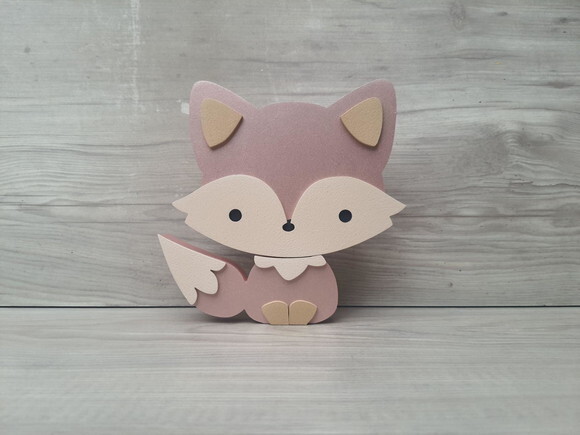 Raposa de Mesa em mdf - Decoração Infantil - 15 cm