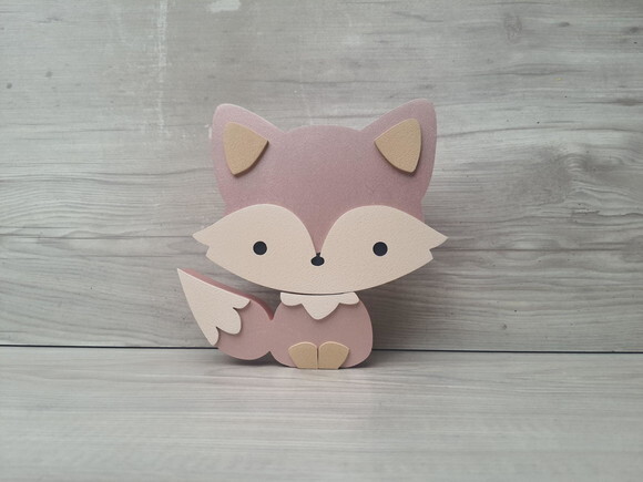 Raposa de Mesa em mdf - Decoração Infantil - 15 cm