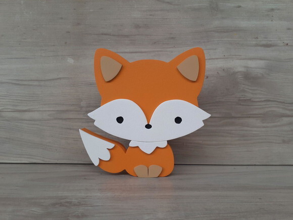Raposa de Mesa em mdf - Decoração Infantil - 15 cm