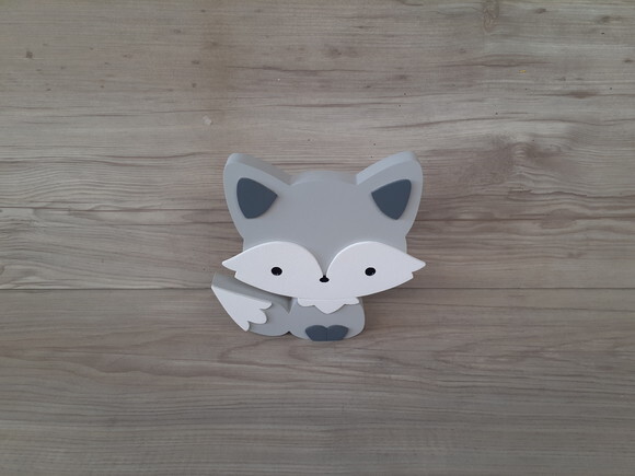 Raposa de Mesa em mdf - Decoração Infantil - 15 cm