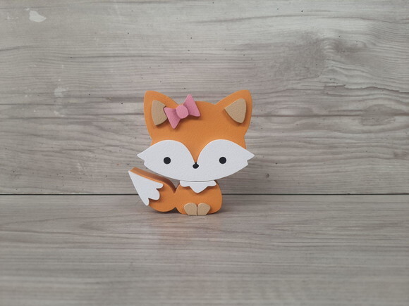 Raposa de Mesa em mdf - Decoração Infantil - 8 cm