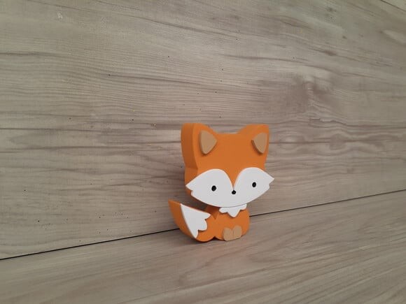 Raposa de Mesa em mdf - Decoração Infantil - 8 cm
