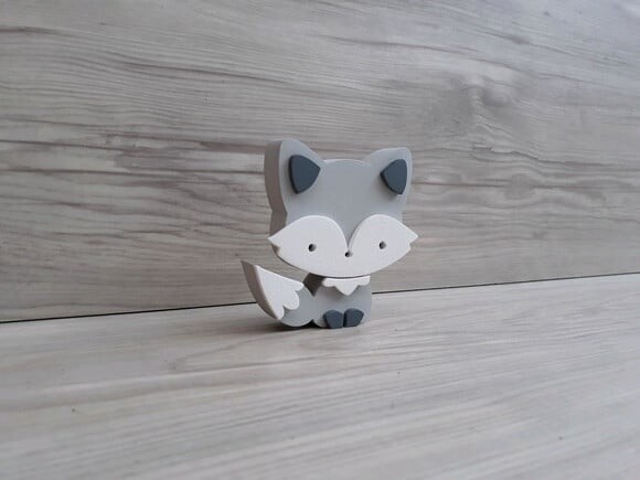 Raposa de Mesa em mdf - Decoração Infantil - 8 cm
