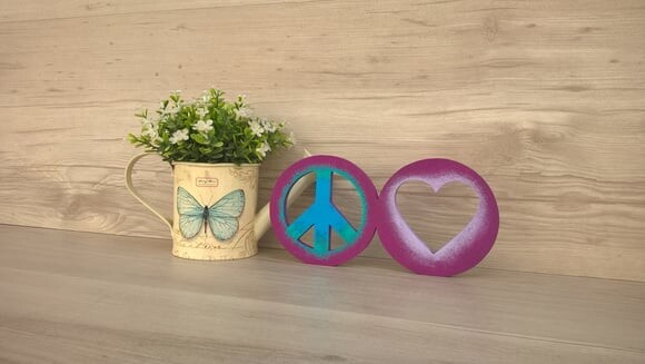 Simbolos Paz e Amor