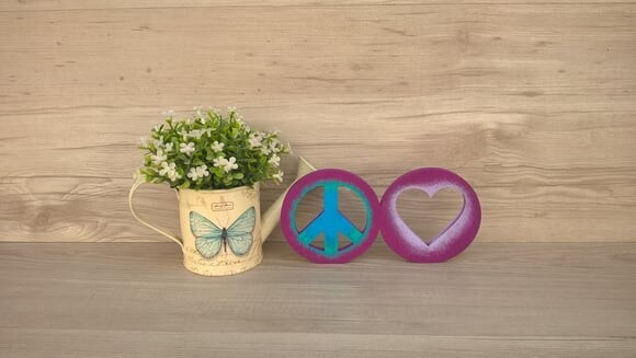 Simbolos Paz e Amor