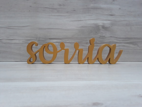sorria - linha CK - Palavra de mesa em MDF