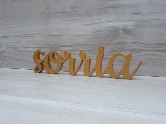 sorria - linha CK - Palavra de mesa em MDF