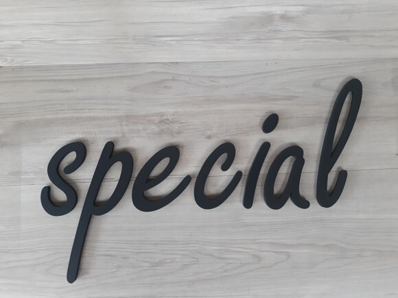 special - Palavra Decorativa de Parede em mdf