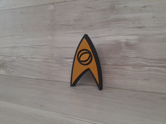 Startrek Sciences - Simbolo de mesa em MDF