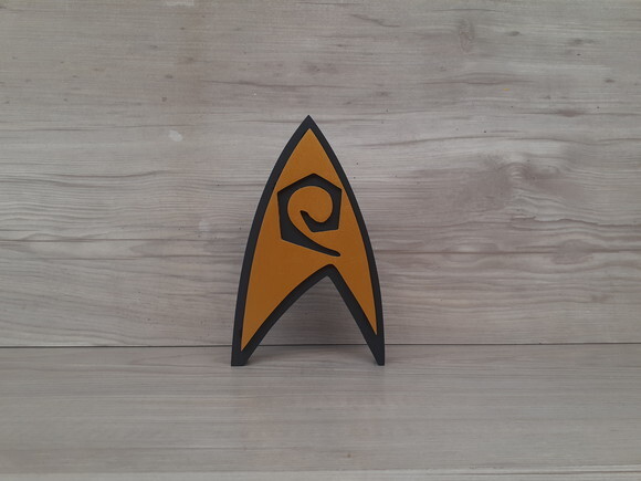Startrek Operations - Simbolo de mesa em MDF