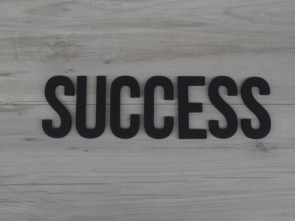 SUCCESS - Palavra Decorativa de Parede em mdf