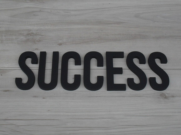 SUCCESS - Palavra Decorativa de Parede em mdf