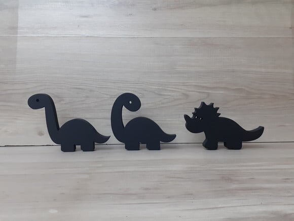 Trio de Dinossauros em mdf - para mesa