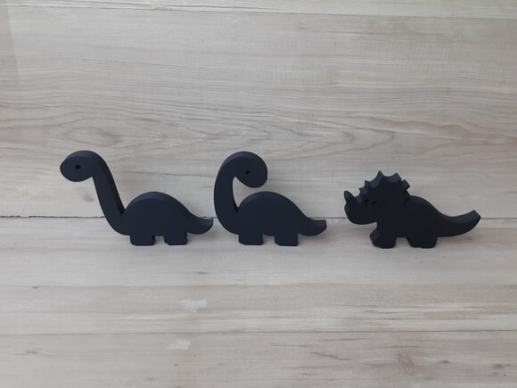 Trio de Dinossauros em mdf - para mesa