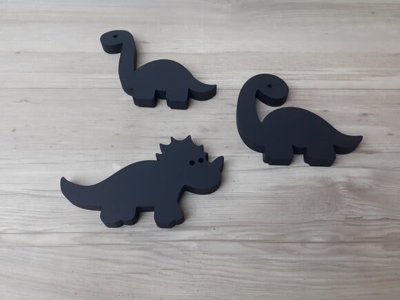 Trio de Dinossauros em mdf - para Parede