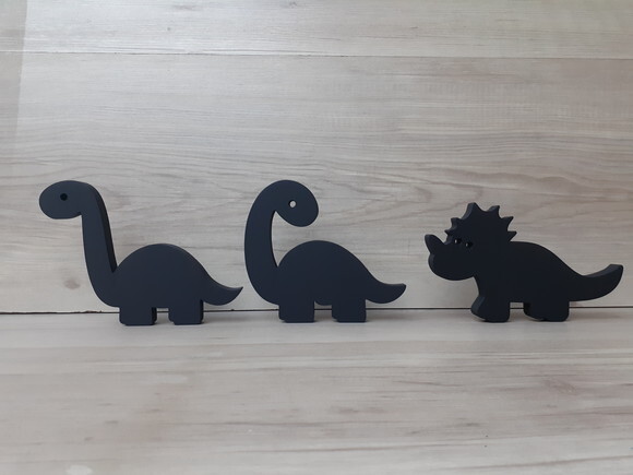 Trio de Dinossauros em mdf - para mesa