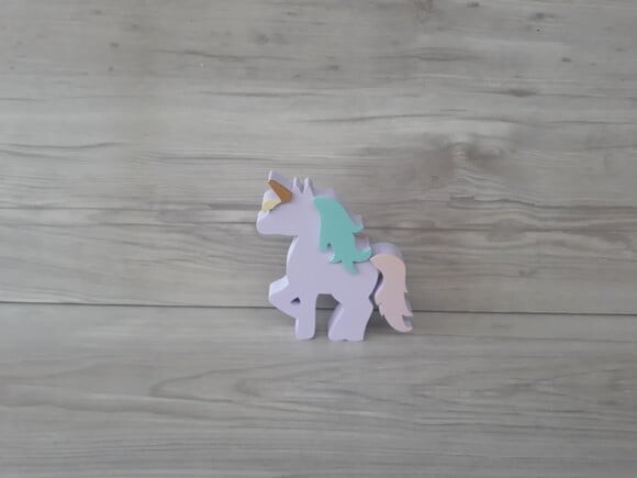 Unicórnio de mesa - decoração infantil Festa Arco Íris