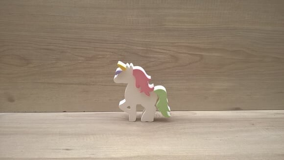 Unicórnio de mesa - decoração infantil Festa Arco Íris