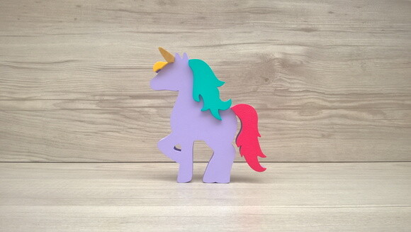Unicórnio de mesa - decoração infantil Festa Arco Íris