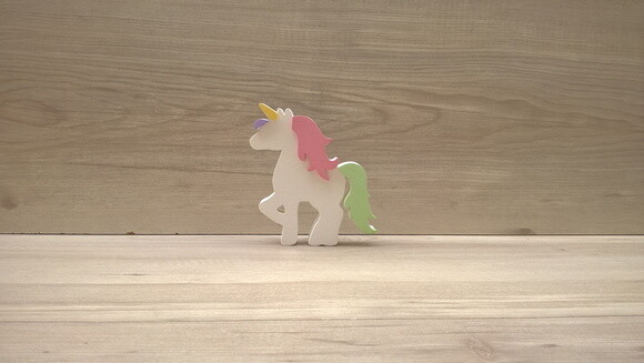 Unicórnio de mesa - decoração infantil Festa Arco Íris