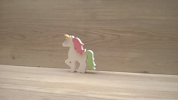Unicórnio de mesa - decoração infantil Festa Arco Íris