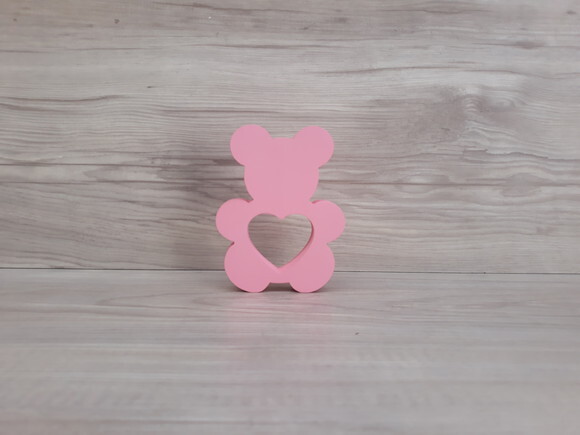 Ursinho de Mesa com Coração - 10 cm